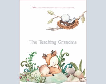 Deer And Bird Sunday School Attendance Chart