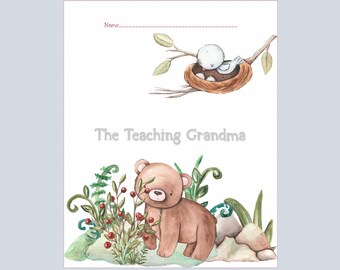 Bear and Berries Sunday School Attendance Chart