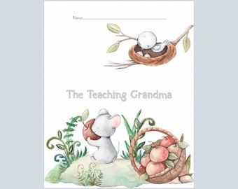 Mouse With Apple Sunday School Attendance Chart