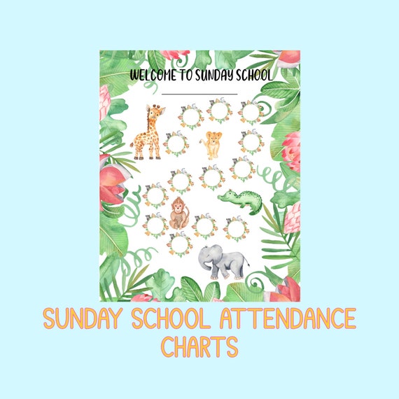 Plantilla De Gráfico De Asistencia De La Escuela Dominical