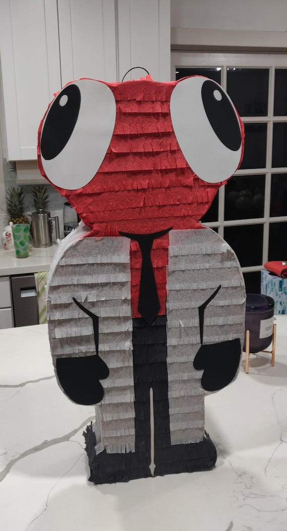 Red Rainbow Friend custom Made Pinata 