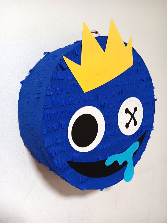 Blue Rainbow Friends Head Pinata 