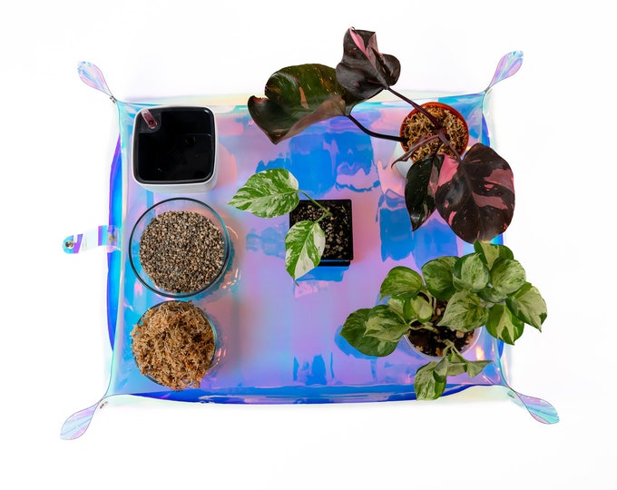 Beautiful Large Iridescent Potting Tarp 25"x30"
