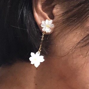 Sampaguita Jasmine earrings - choose your pair