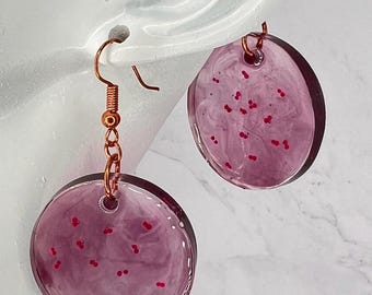 Neisseria microscope slide earrings