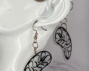 Holographic Mitochondria Dangle Earrings
