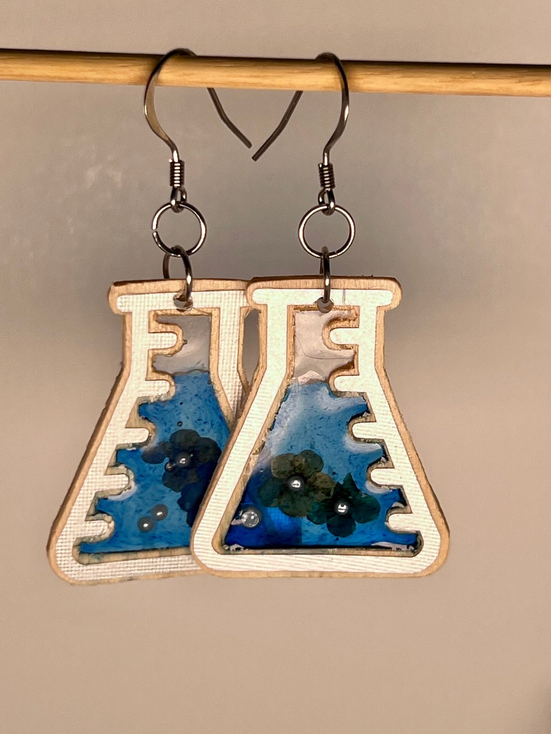 Erlenmeyer Flask Earrings Etsy