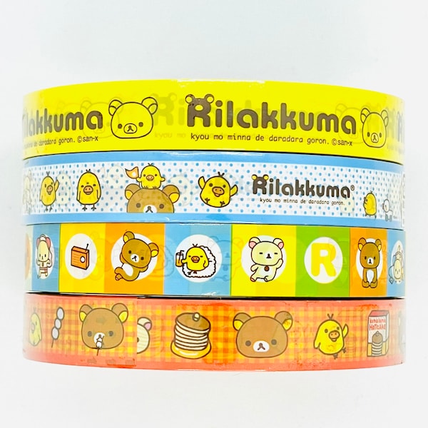 Rilakkuma Slim Sticker Tape San-X Japan Scrapbooking Kawaii Decor