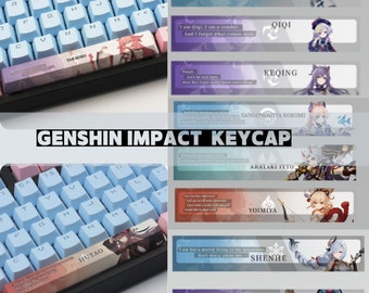 Genshin Impact Spacebar Keycap | Spacebar Keycaps | Gaming Keyboard | Artisan Keycap | Mechanical Keyboard | Gifts For Gamer | Accessories