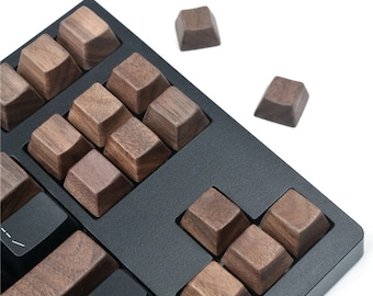 brown keycap set | cute keycap | cherry mx keycap | wood art | pbt keycap set| custom keycaps | tech Accessories, artisan keycap, keycap set