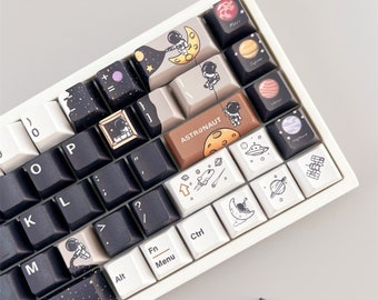 Astronaut 3.0 PBT Keycaps | artisan Keycaps | Mechanical Keyboard Gaming Key Caps| Gaming Room Decor | Gamer Accessories