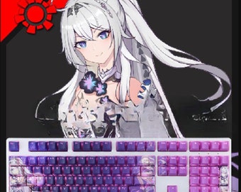 Genshin keycap | Anime Keycaps | Mechanical Keyboard | Gaming Keycaps | Gamer Accessories | handmade keycap | Custom Keycaps| artisan keycap