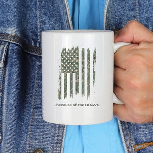 Patriotic Mug, Veteran Mug, Gift for Veteran, Military Mug, Military Gift, USA Mug, Patriotic Gift