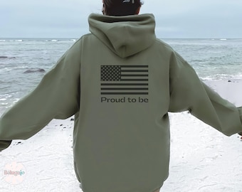 Sudadera con capucha militar, sudadera con capucha veterana, sudadera patriótica, camisa de EE. UU.