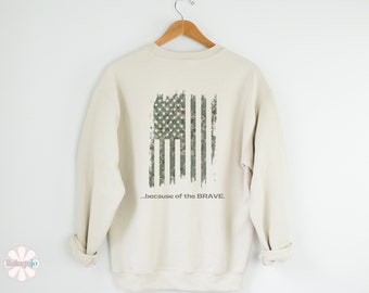 Militär-Sweatshirt für Veteranenarmee Geschenk für Militärveteranenarmee-Shirt Sweatshirt der amerikanischen Flagge