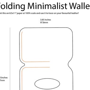Minimalist Wallet SVG and PDF Template - Etsy