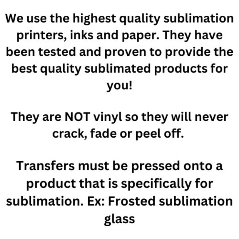 Ready to Press Sublimation Transfers Ready to Ship Transfers Etsy
