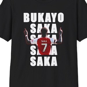 Bukayo Saka Shirt Arsenal Gooner Saka Arsenal T Shirt Gift for Gunners Saka T-shirt Saka Arsenal Present for Men Women Arsenal shirt Saka