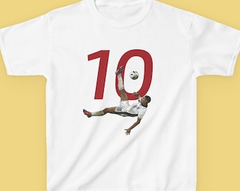 Jude Bellingham Barntröja: Englands cykelspark, Fotbollsspelare-T-shirt, VM 2026