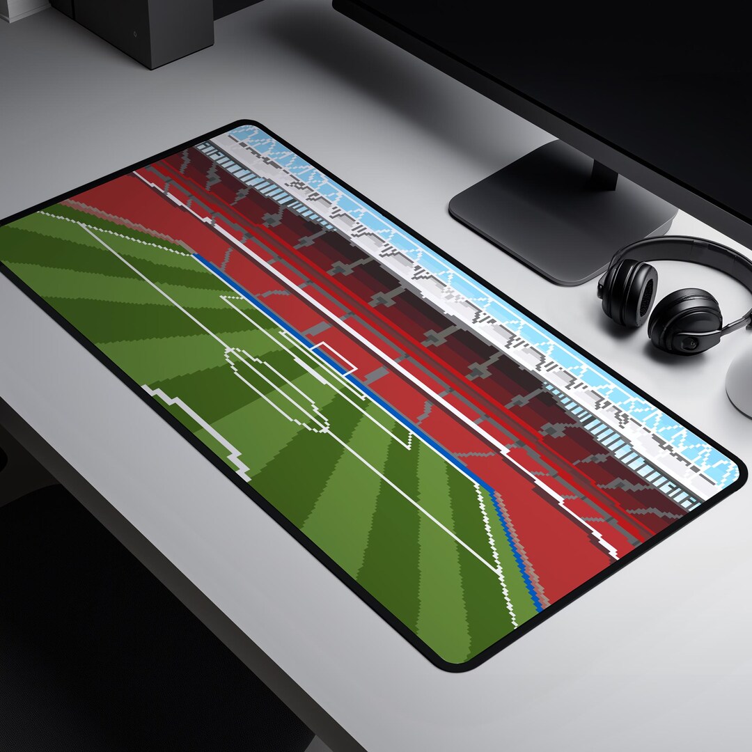 Arsenal Emirates Stadium Desk Mat, Playmat - Gunners Pixel Art - Etsy