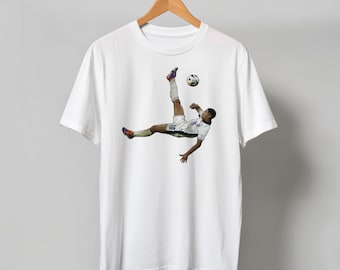 Jude Bellingham Bicycle Kick T-Shirt: England Soccer Fan Apparel