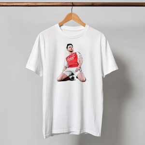 Declan Rice Arsenal T-Shirt: Hand-Drawn Illustration, 100% Cotton