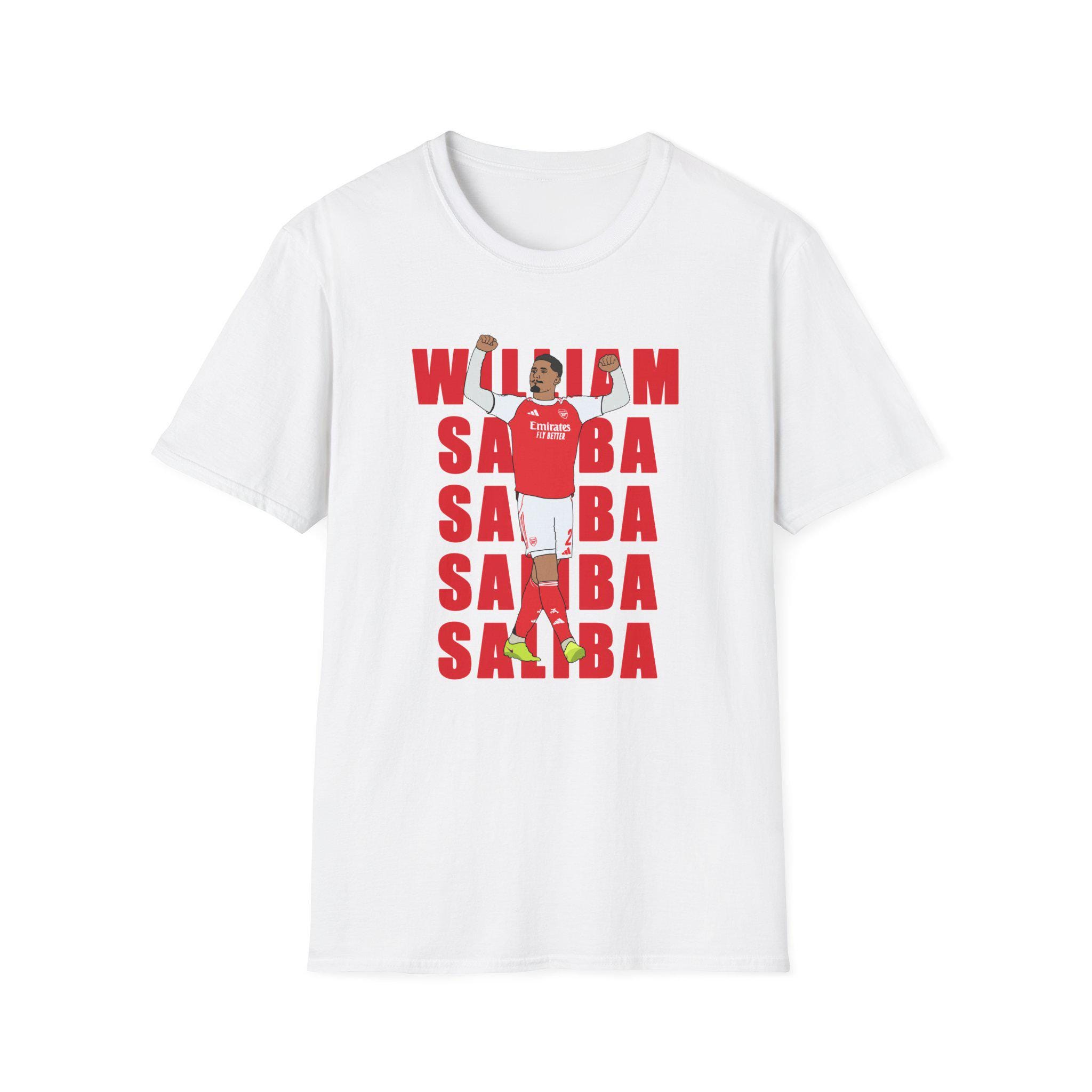 William Saliba Shirt Arsenal Gift, Hand-drawn Graphic - Etsy