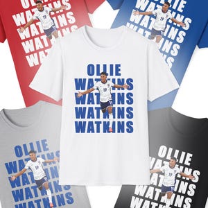 Ollie Watkins T Shirt England Shirt for England fan T-Shirt Watkins Tee England Watkins for Football fan T-Shirt Women Men Football gift