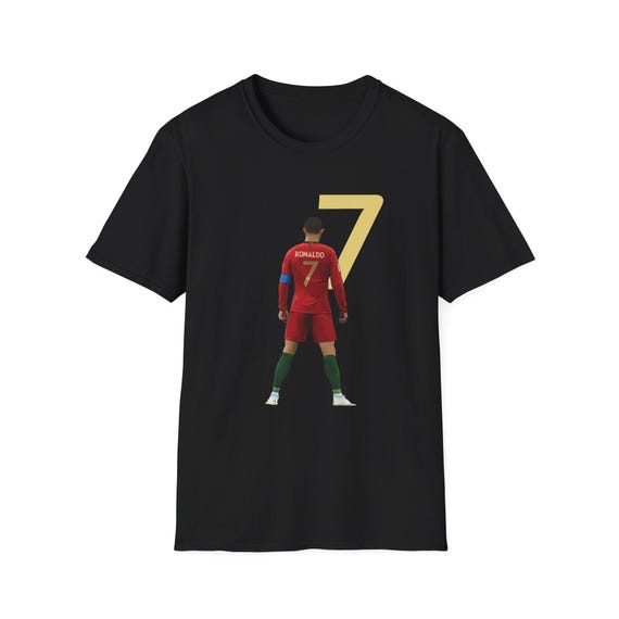 Cristiano Ronaldo Portugal T-shirt | Number 7 Football Graphic - Etsy