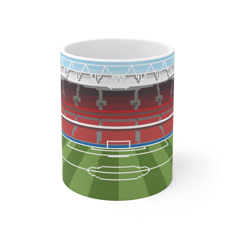 Arsenal Emirates Stadium Mug Coffee Cup for Gooners - Pixel Art Mug - Etsy