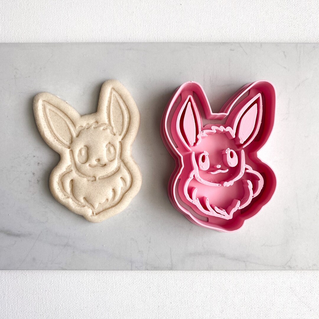 Eevee Embossed Cookie Cutter Etsy