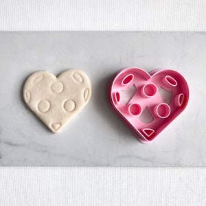 Pickleball Heart Embossed Cookie Cutter
