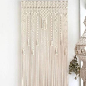 Macrame Door And Window Curtain, Handmade Macrame Curtain, Room Divider, Wedding Backdrop Wall Hanging
