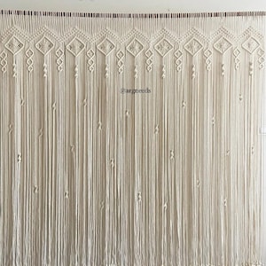Macrame Door And Window Curtain, Handmade Macrame Curtain, Room Divider, Wedding Backdrop Wall Hanging