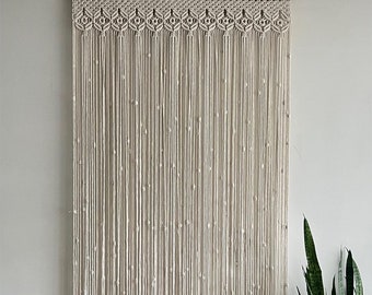 Macrame Door And Window Curtain, Handmade Macrame Curtain, Room Divider, Wedding Backdrop Wall Hanging