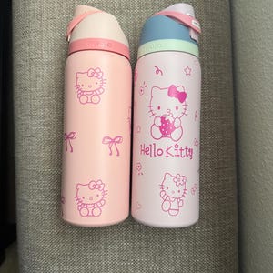 HK Owala 32oz Pink Water Bottle, Sanrio Inspired Hello Kitty