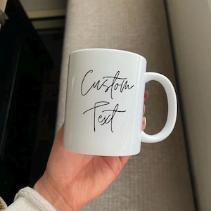 White ceramic coffee mug, custom coffee mugs, 11 oz Ceramic Mug