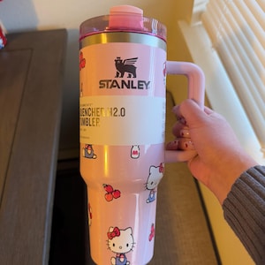 Vaso Kitty Glitter, Vaso térmico, Regalos para ella - 40 oz