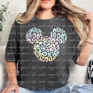 Leopardo Hazy Rainbow Tie Dye Mouse PNG
