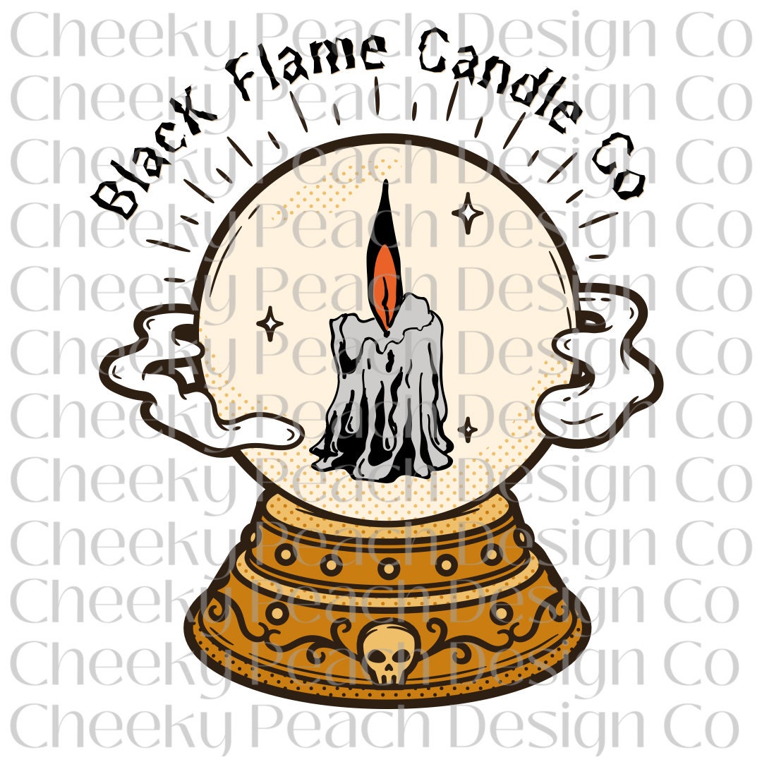 Black Flame Candle Co PNG Etsy