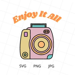 Polaroid Camera SVG, PNG, JPG l Digital Download l Camera Svg l Retro Svg l Camera Clip Art l Photography Svg l