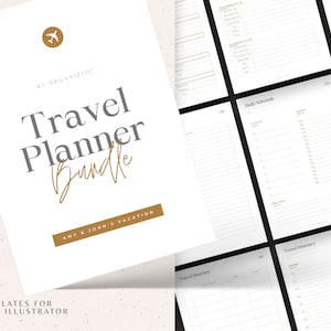 Ultimate Travel Planner: 32 Customizable Pages (Digital or Printable)