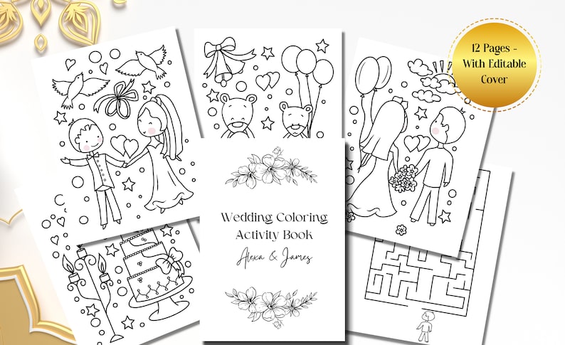 Wedding Coloring Pages Personalized - Il 794xN.4383790389 S3w7 