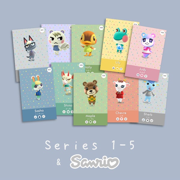 Series 1-5, Welcome Series, & Sanrio Custom Animal Crossing NFC Cards [World Wide Shipping]