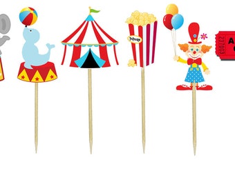 Circus Cupcake Toppers