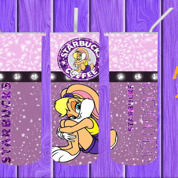 lola bunny archivo digital sublimacion vaso 20 oz  png