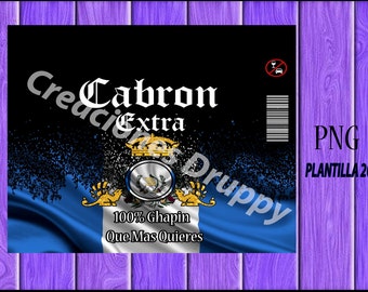 cabron extra chapin 20 oz png  archivo digital