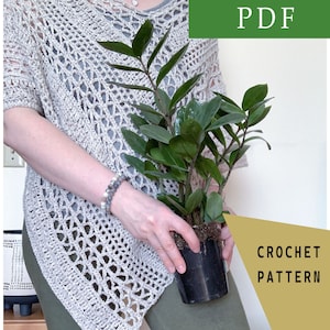 Primavera Poncho Crochet Pattern Easy Beginner Pattern Poncho For Spring