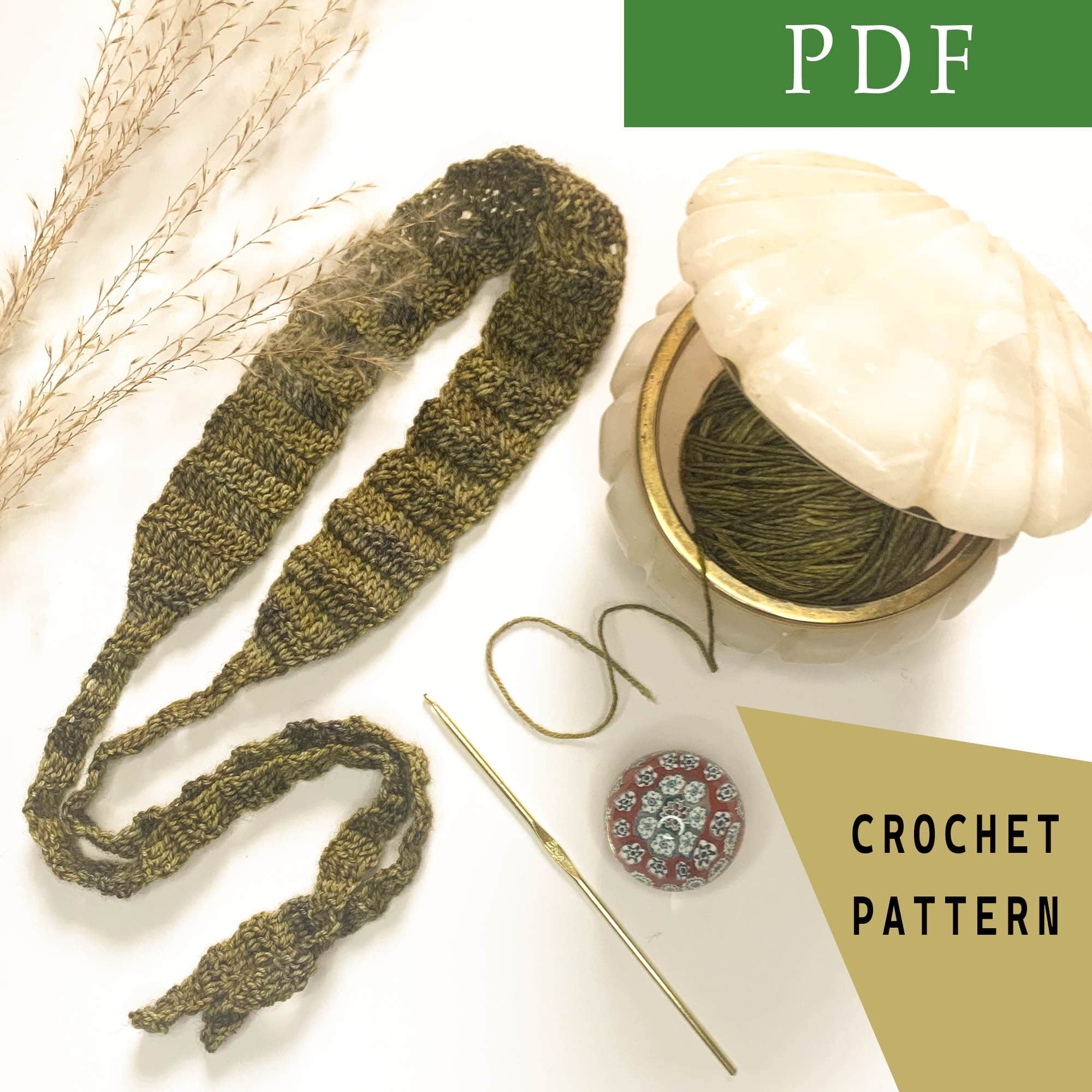 Easy Tie Crochet Headband Pattern // Crochet Boho Headband // Crochet