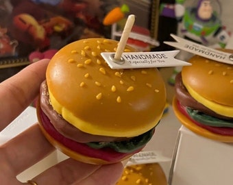 Handmade Hamburger Candle